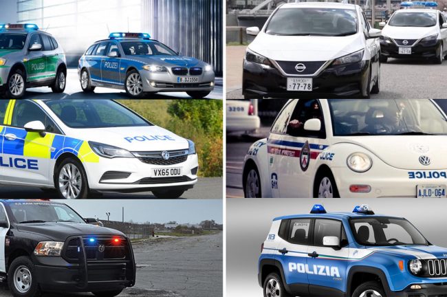 ¿Qué coches de patrulla utilizan en diferentes países del mundo?